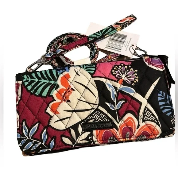 Vera Bradley crossbody Wallet purse slim NEW Kauai floral NWT - Picture 6 of 7